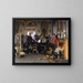 In the troop quarters near Paris - Anton von Werner — framed artwork on a wall