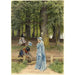 L'épouse de l'artiste et ses filles dans un parc à Heringsdorf - Anton von Werner — artwork view