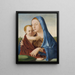 Virgin and Child - Antonello da Messina — framed artwork on a wall