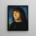 Portrait of a Man - Antonello da Messina — framed artwork on a wall