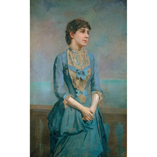 Portrait of Llúsa Dulce i Tresserra, Marquise of Castellflorit - Antoni Caba — artwork view