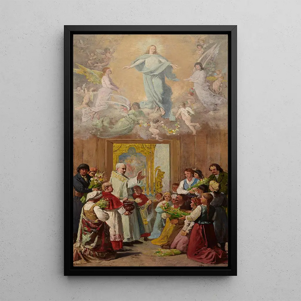Fête de Notre-Dame des Herbes - Antoni Gramatyka — framed artwork on a wall