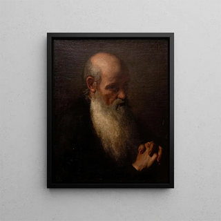 Old Man - Antoni Kolberg — framed artwork on a wall