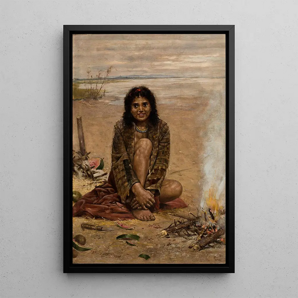 Reproduction of the painting of a woman gypsy - Antoni Kozakiewicz