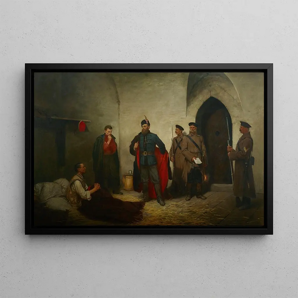 Je me fiche de la punition - Antoni Kozakiewicz — framed artwork on a wall