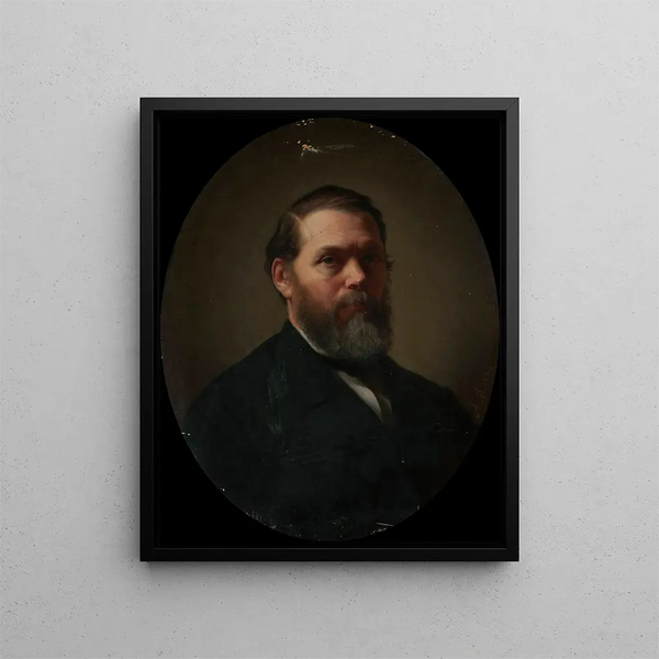 Self-portrait Painting - Antoni Murzynowski — framed artwork on a wall