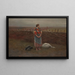 Homeless Woman - Antoni Piotrowski — framed artwork on a wall