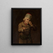 Peasant taking a pinch of tobacco - Antoni Piotrowski — framed artwork on a wall