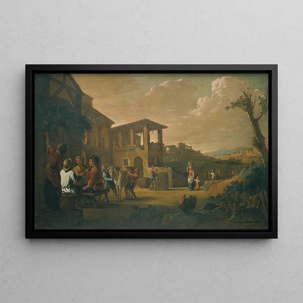 Autumn Painting - Antoni Viladomat — framed artwork on a wall