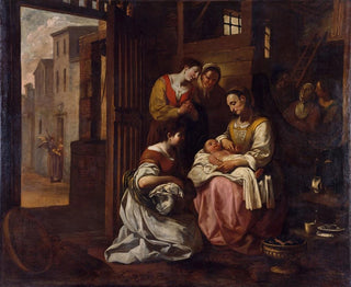 Birth of Saint Francis - Antoni Viladomat — artwork view
