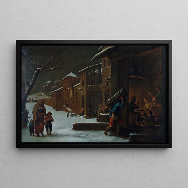 Winter Painting - Antoni Viladomat — framed artwork on a wall
