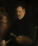 Self-portrait Painting - Antoni Ziemicki — artwork view