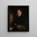 Self-portrait Painting - Antoni Ziemicki — framed artwork on a wall