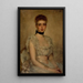 Portrait Painting of Eleanor Garnier Hewitt - Antonia de Banuelos Thorndike — framed artwork on a wall