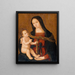 Virgin and Child - Antoniazzo Romano — framed artwork on a wall