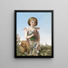 A little gardener - Antonie Boubong — framed artwork on a wall
