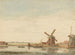 Windmills on a Canal - Antonie Erkelens — artwork view