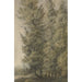 Reproduction of the painting of tall pines at the edge of a forest - Antonie Waterloo