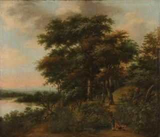 Landscape painting wooded - Antonie Waterloo — artwork view