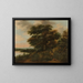 Landscape painting wooded - Antonie Waterloo — framed artwork on a wall
