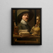 Portrait vanité du peintre - Antonie van Steenwinckel — framed artwork on a wall