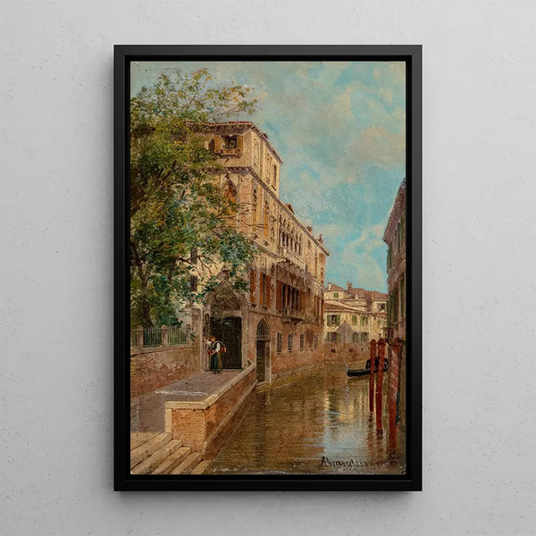 a view of the Palazzo Albrizzi - Antonietta Brandeis — framed artwork on a wall