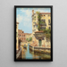 Canal à Venise avec vue sur l'arrière du Palazzo Rocca - Antonietta Brandeis — framed artwork on a wall