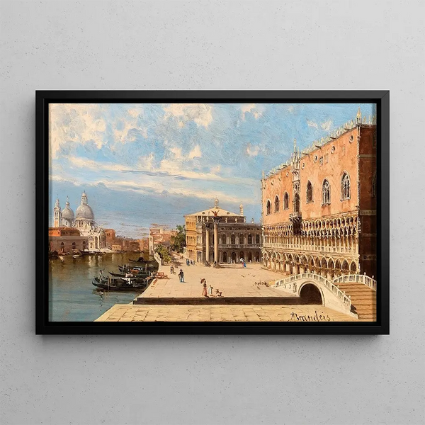 The Doges' Palace, Venice - Antonietta Brandeis — framed artwork on a wall