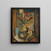 Still life with tulips - Antonín Procházka — framed artwork on a wall