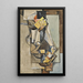 Still life with vase and flower - Antonín Procházka — framed artwork on a wall