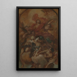 Reproduction of the painting La glorification de Saint Oswald - Antonio Balestra