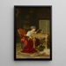 a lady playing music, Irène Di Spilimbergo - Antonio Barzaghi-Cattaneo — framed artwork on a wall