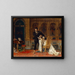 Scene from Fiesco, Act IV, Scene 14 - Antonio Barzaghi-Cattaneo — framed artwork on a wall
