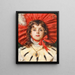 The Red Hat - Antonio Barzaghi-Cattaneo — framed artwork on a wall