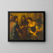 The Christ and the Woman Caught in Adultery - Antonio Carneo — framed artwork on a wall