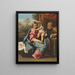 La Sainte Famille - Antonio Carracci — framed artwork on a wall