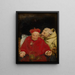Funny gossip - Antonio Casanova y Estorach — framed artwork on a wall