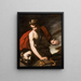 David with the Head of Goliath - Antonio de Bellis — framed artwork on a wall