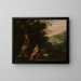 Saint John the Baptist in the Wilderness - Antonio de Bellis — framed artwork on a wall