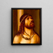The Christ at the Column - Antonio de Saliba — framed artwork on a wall