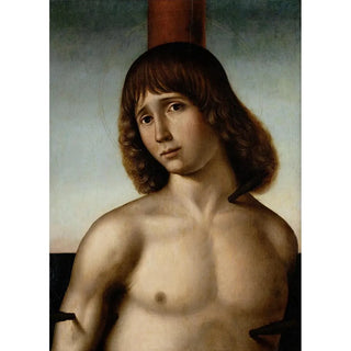 Reproduction of the painting Saint Sebastian at the Column - Antonio de Saliba