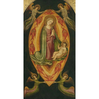 The Virgin and Child in an almond with angels and cherubs - Antonio Di Maso — artwork view