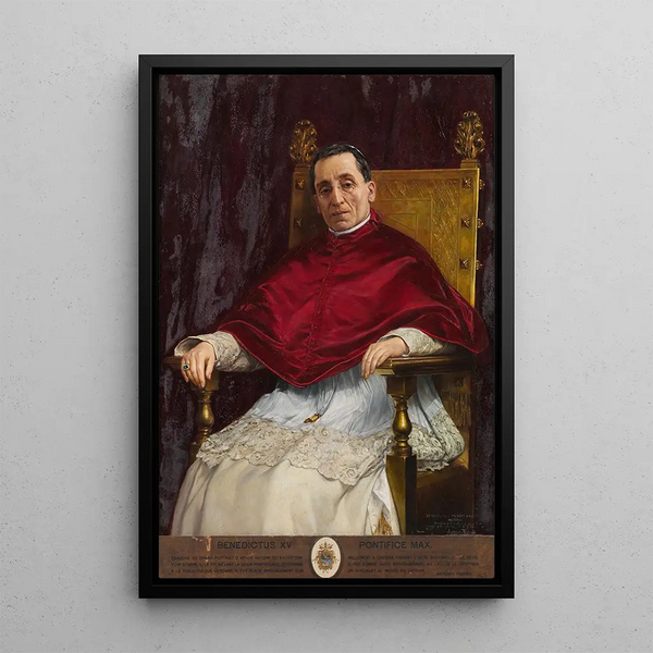 Benoît XV - Antonio Fabrés — framed artwork on a wall