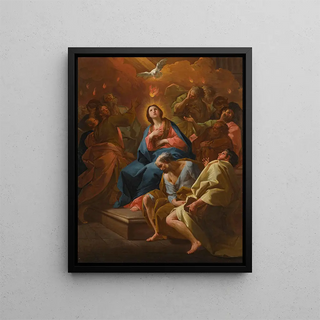 La Pentecôte - Antonio González Velázquez — framed artwork on a wall