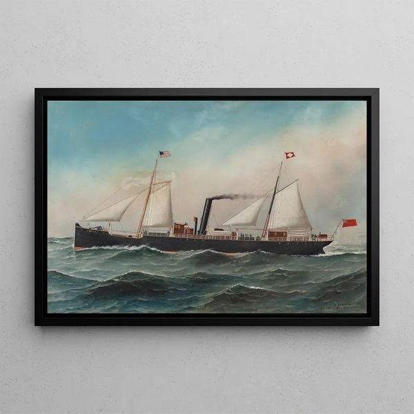 Antilia - Antonio Jacobsen — framed artwork on a wall