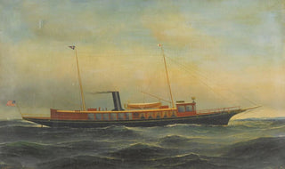The Yacht Aztec - Antonio Jacobsen — artwork view