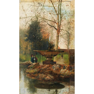 Fontaine with figures - Antonio Leto — artwork view