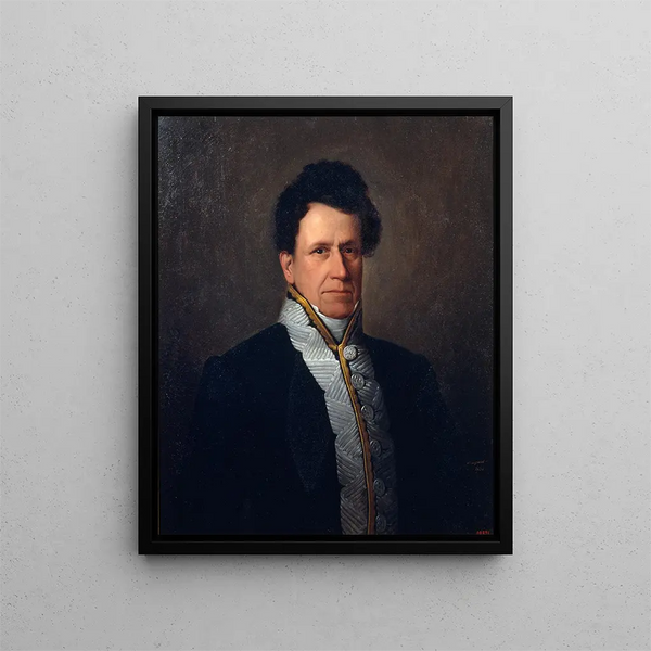 Portrait of Manuel M. Gutiérrez - Antonio María Esquivel — framed artwork on a wall