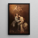 Saint Just and Saint Rufina - Antonio María Esquivel — framed artwork on a wall