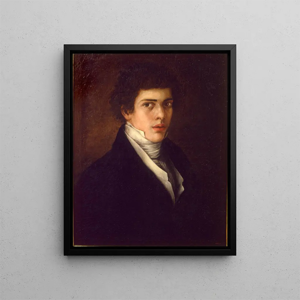 Self-portrait Painting - Antonio María Esquivel — framed artwork on a wall